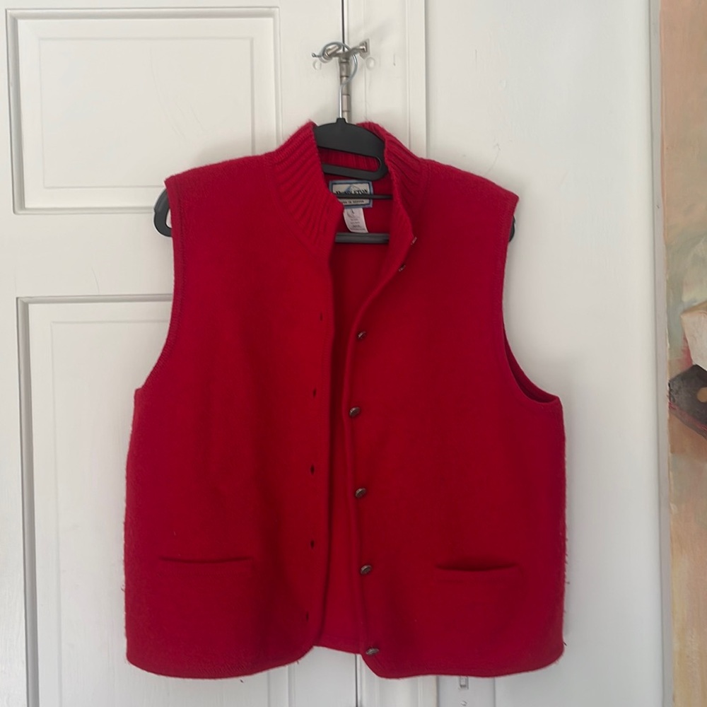 Vintage Women’s Pendleton Wool Sweater Vest Button Down Large 🥰 ⭐️